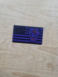 Reflective Keystone Hound Wolf American Flag - 24 HOUR DROP.