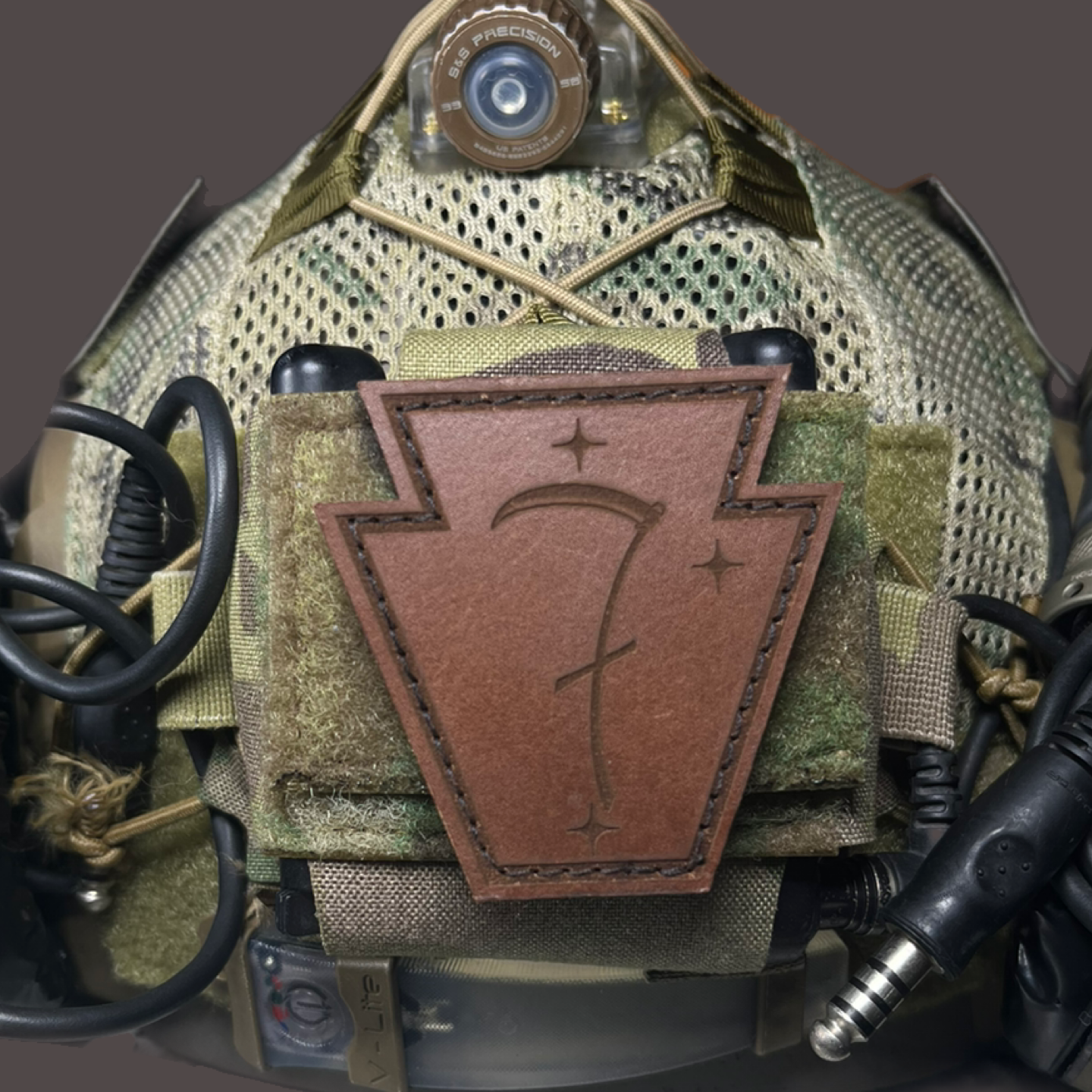 Three River leather patch - BLOCK TWO COMBO