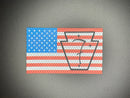 Jumbo Reflective Blacked-Out American Flag Patch – 3x5 – Made in the USA