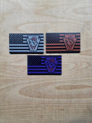 Reflective Keystone Hound Wolf American Flag - 24 HOUR DROP.