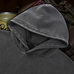 Vingtage Logo Snow Wash Fleece Oversize Hoodie